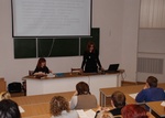 Выступает Ксения Мариева, председатель студенческого научного общества Вятского государственного гуманитарного университета